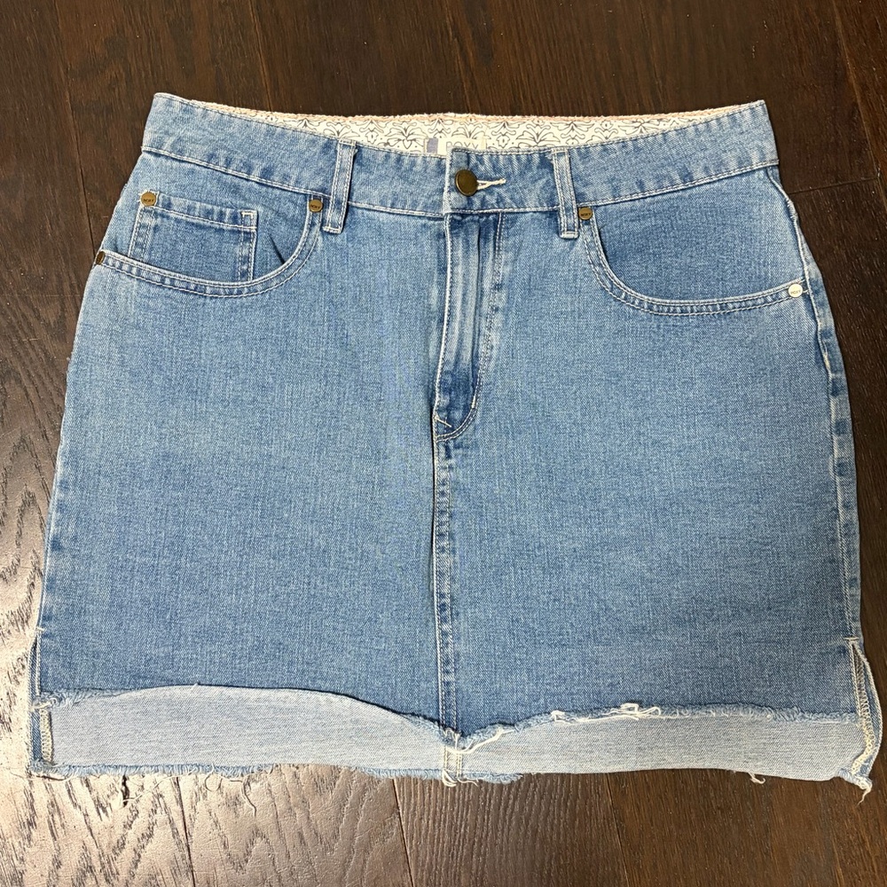 Roxy Denim Skirt Freyed Hem (014)